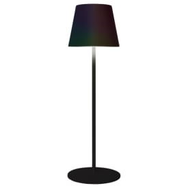 RGB+W trådløs bordlampe i sort - 4-6 timer hvid, 12 timer RGB