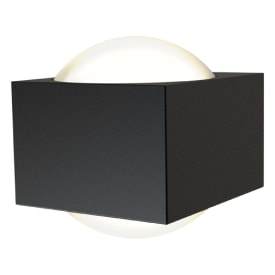 Ansell Lighting Misano Square udendørs væglampe, 3000K, sort