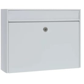 MEFA postkasse Bosca 34, m/lås, hvid, 310 x 380 x 145 mm