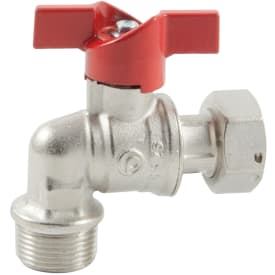 3/4" kuleventil vinklet union/nippel