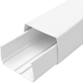 Enstal montagekanal 60x80mm til varmepumpe, 2 meter, hvid