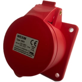 CEE Innfelt Veggkontakt Rett 16A 5P 400V IP44