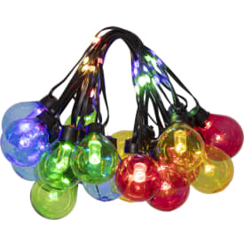 Star Trading Bolla ljusslinga utomhus, 20 färgade kulor, 5,3 meter