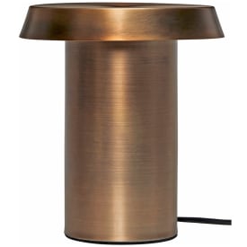 Hübsch Keen bordlampe, bruneret messing
