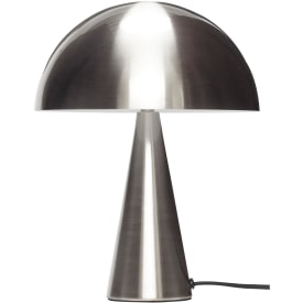 Hübsch Mush bordslampa, nickel, 33 cm