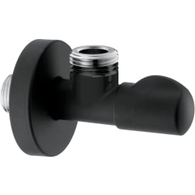 Baheko stopventil 1/2" x 3/8" u. omløber - Mat sort