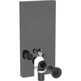 Geberit Monolith Plus cisterne til back-to-wall toilet, 101 cm, gråt glas
