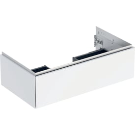 Geberit One tvättställsunderskåp, 88,8x47 cm, högglans vit
