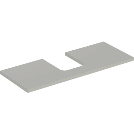 Geberit One bänkskiva, 119x47,3 cm, matt grå