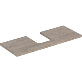 Geberit One benkeplate, 119x47,3 cm, valnøtt