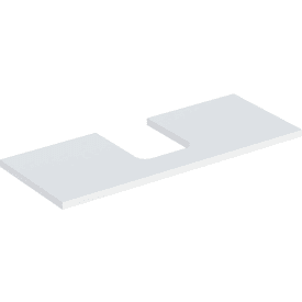 Geberit One bordplade, 119x47,3 cm, mat hvid