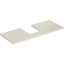 Geberit One bordplade, 119x47,3 cm, højglans beige