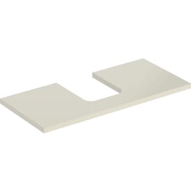 Geberit One bordplade, 104,2x47,3 cm, højglans beige