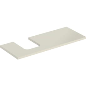 Geberit One bordplade, 119x47,3 cm, højglans beige