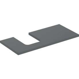 Geberit One bordplade, 104,2x47,3 cm, mat antracit