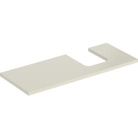 Geberit One bordplade, 119x47,3 cm, højglans beige