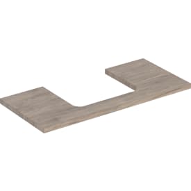 Geberit One bordplade, 104,2x47,3 cm, valnød