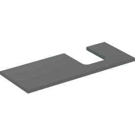 Geberit One bordplade, 119x47,3 cm, mat antracit