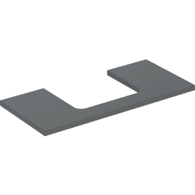 Geberit One bordplade, 104,2x47,3 cm, mat antracit