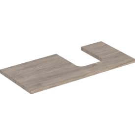 Geberit One bordplade, 104,2x47,3 cm, valnød
