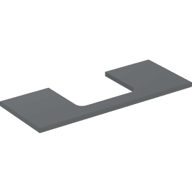 Geberit One bordplade, 119x47,3 cm, mat antracit