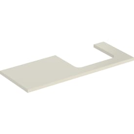 Geberit One bordplade, 119x47,3 cm, højglans beige