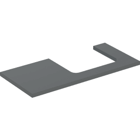 Geberit One bordplade, 104,2x47,3 cm, mat antracit