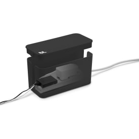 12 stk Bluelounge kabelskjuler CableBox, lille, sort