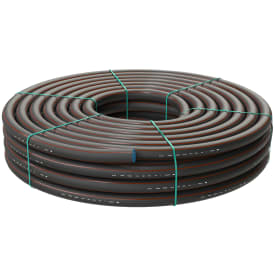 50 meter Evopipes 63 mm PE100RC PN10 SDR11 rør, sort/brun, 50 m, EN 12201