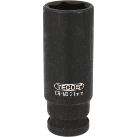 Tecos krafttopp, 1/2", lang, 21 mm