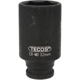 Tecos krafttopp, 1/2", lang, 32 mm