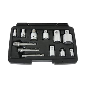 Tecos adaptersæt 1/4" - 3/4", 12 dele