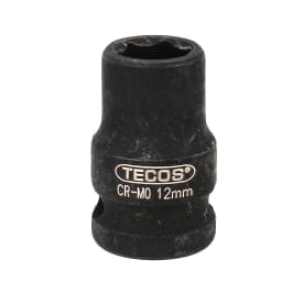 Tecos stikkontakt, 1/2&quot;, 12 mm