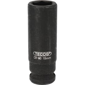 Tecos krafttop, 1/2", lang, 18 mm