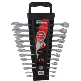 Tecos ringgaffelnøglesæt, 8-19 mm, 12 dele