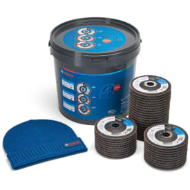 Bosch lamellslipesett, i bøtte, 125 mm, K40-80, 40 deler.