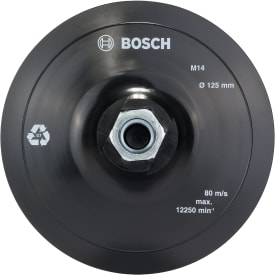 Bosch gummistøtteplate for GWS, borrelås, 125 mm