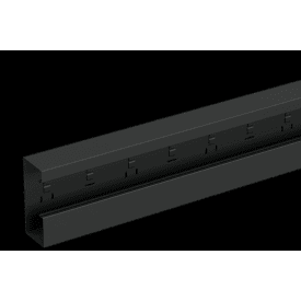 Kanaldel WGX-S U170x72 2,5m sort RAL9017/30