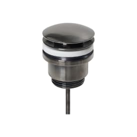 Secher AF 706-H bundventil, push-open, sort krom