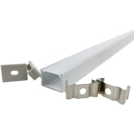 Alu profil 1813 hvid 18 x 13mm. Max. bredde på led strip 15mm.