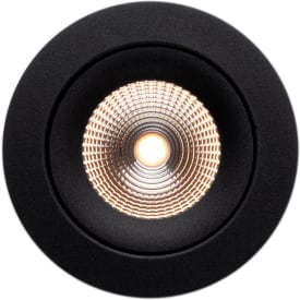 The Light Group One 360° SunLike  indbygningsspot, 2700K, sort