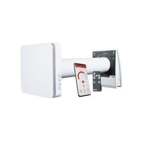 Duka One Pro 25 S vifte med varmegjenvinning, Ø100 mm, wi-fi, hvit