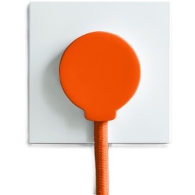 Norm plugg, schuko, uten jord, orange