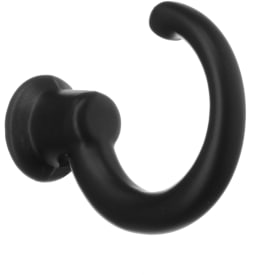 Beslagsboden håndkleknagg, matt svart