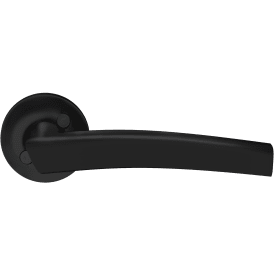 Beslagsboden Modernt dörrhantag, utomhus, svart