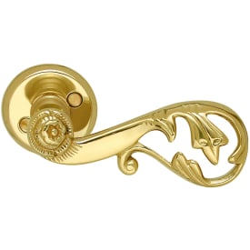 Beslagsboden Romantic dörrhantag, utomhus, polerad mässing