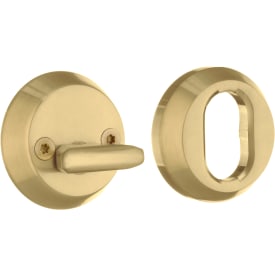 Beslagsboden cylinderring og vrider, børstet messing