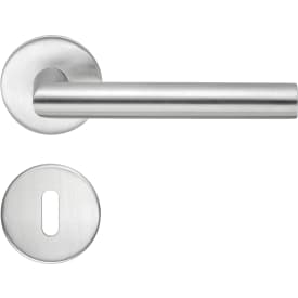 Beslagsboden Design Modern dörrhandtag, borstat rostfritt stål