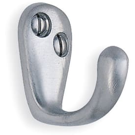 Beslagsboden håndklædekrog, børstet krom