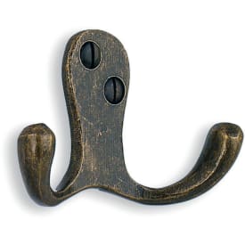 Beslagsboden håndklædekrog, antikbehandlet messingfinish